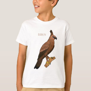 T-shirt illustration de dessin animé d'aigle de Java