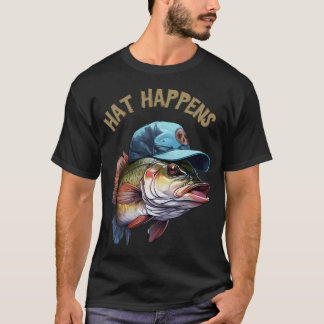 T-shirt Illustration de dessin animé de poisson surréalist