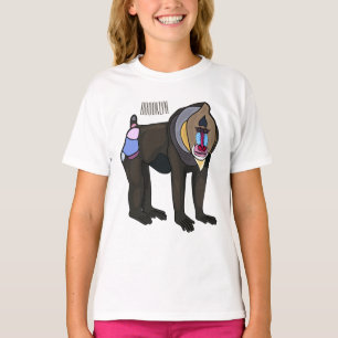 T-shirt Illustration de dessin animé Mandrill