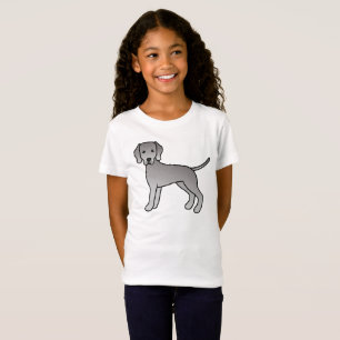 T-Shirt Illustration de dessin animé mignon de chien Weima