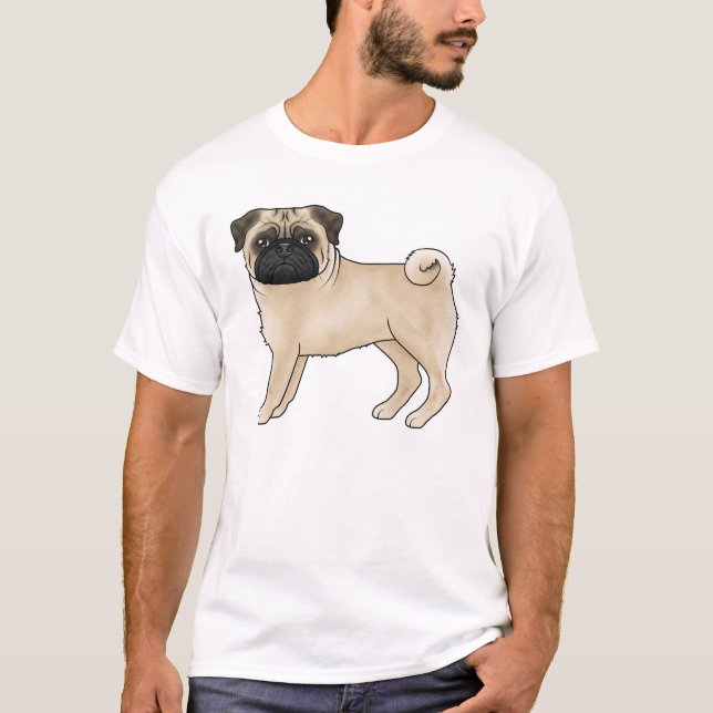T-shirt Illustration de dessin animé mignon représentant u (Devant)