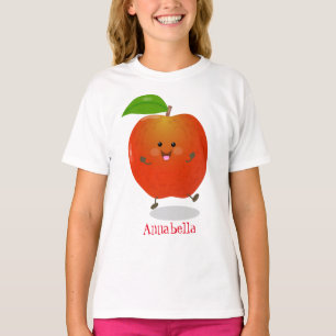 T-shirt Illustration de dessin animé sur la pomme de danse