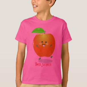 T-shirt Illustration de dessin animé sur la pomme de danse