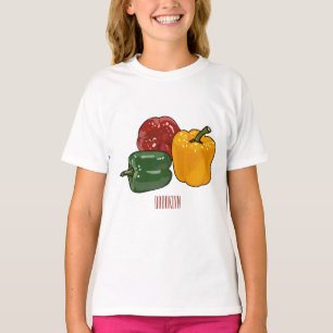 T-shirt Illustration de dessin de Capsicum