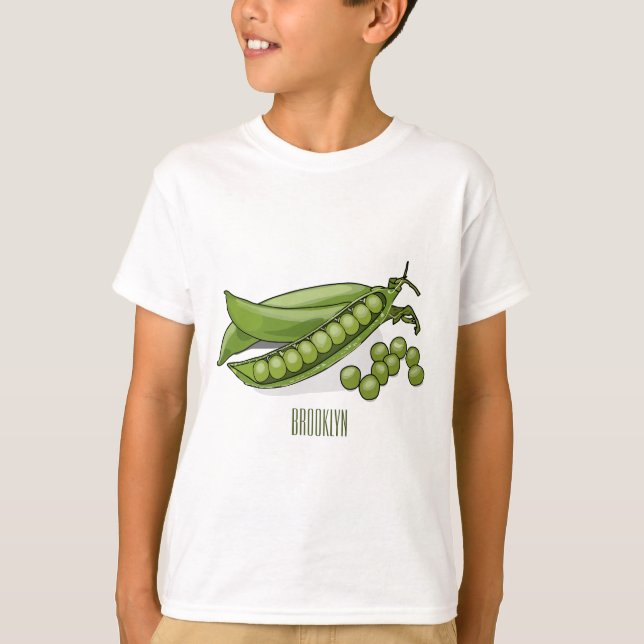 T-shirt Illustration de dessin de pois (Devant)