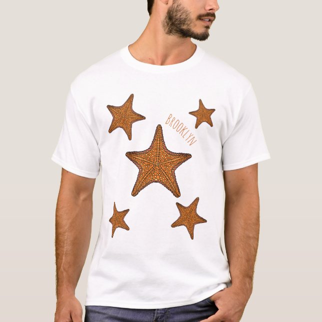 T-shirt Illustration de dessin de Starfish (Devant)