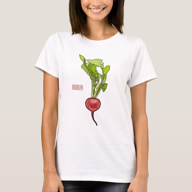 T-shirt Illustration de dessin Radish (Devant)