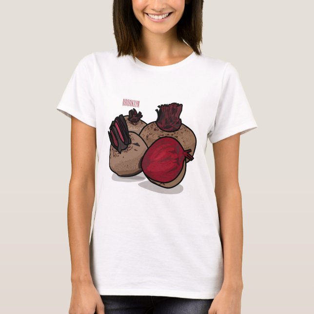 T-shirt Illustration de dessin sur la betterave (Devant)