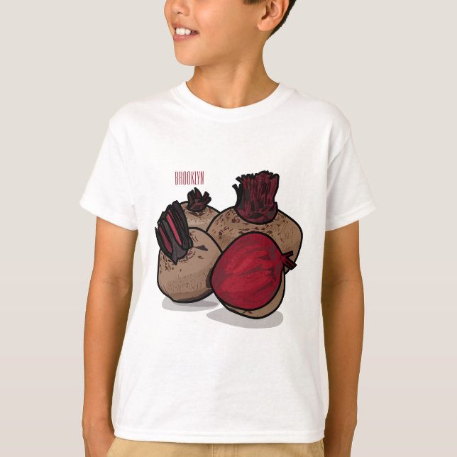 T-shirt Illustration de dessin sur la betterave (Devant)