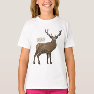 T-shirt Illustration de dessin sur le cerf