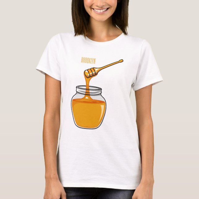 T-shirt Illustration de dessin sur le miel (Devant)