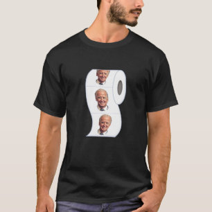 T-shirt Illustration de dessin sur le visage de Biden sur