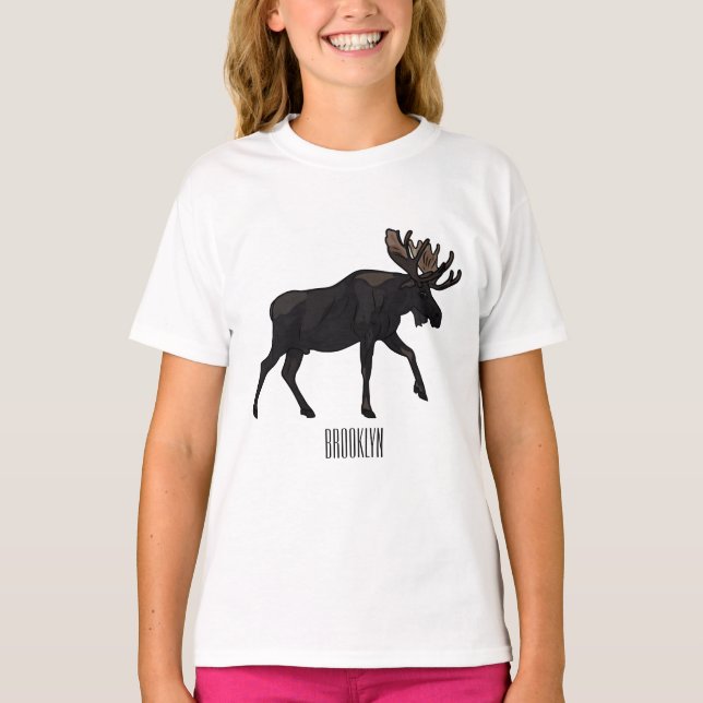 T-shirt Illustration de dessin sur l'orignal (Devant)