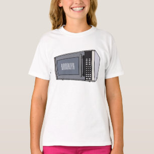 T-shirt Illustration de dessin sur micro-ondes