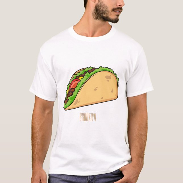 T-shirt Illustration de dessin sur Taco (Devant)