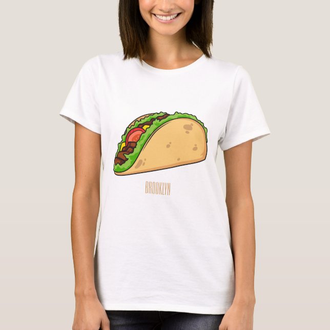 T-shirt Illustration de dessin sur Taco (Devant)