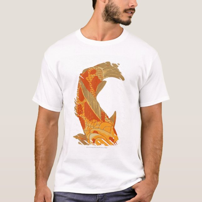 T-shirt Illustration de Digitals de carpe de Koi (Devant)