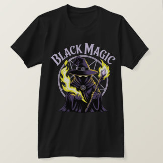 T-shirt Illustration de fantasy de magicien de magie noire