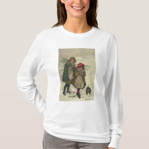 T-shirt Illustration de fée d'arbre de Noël, pub. 1886
