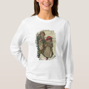 T-shirt Illustration de fée d'arbre de Noël, pub. 1886