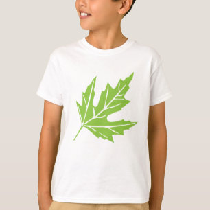 T-shirt Illustration de feuilles de chêne vert