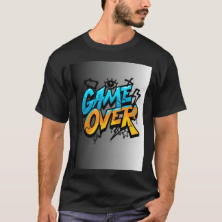 T-shirt Illustration de fin de partie de style graffiti, c