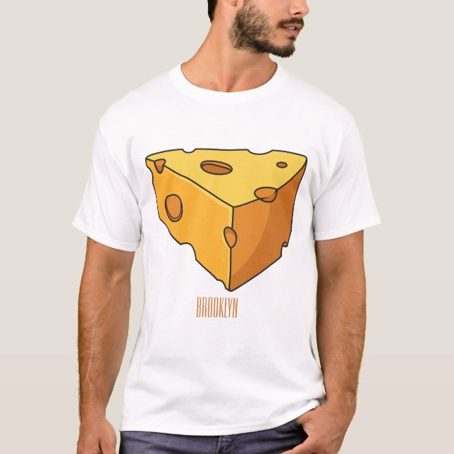 T-shirt Illustration de fromage (Devant)