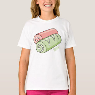 T-shirt Illustration de gâteau suisse roll / roll