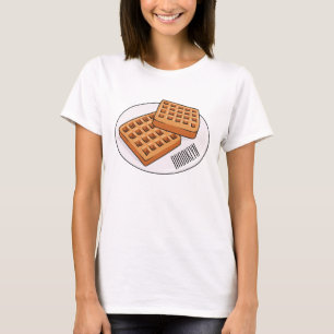 T-shirt Illustration de gaufre