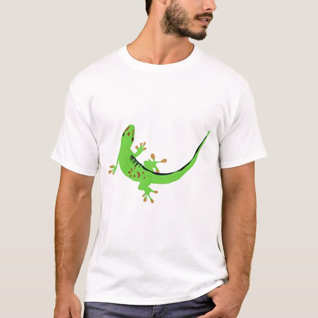 T-shirt Illustration de Gecko Lizard Reptile (Devant)