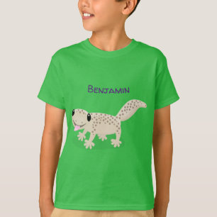 T-shirt Illustration de gecko tan tan mignon