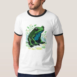 T-shirt Illustration de grenouille à étang