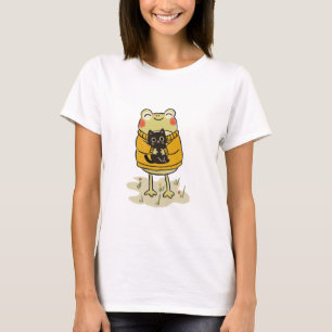 T-shirt Illustration de grenouille Cottagecore mignonne et
