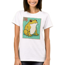Illustration de grenouille japonaise design chance
