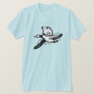 T-shirt Illustration de grenouille vintage chevauchant une