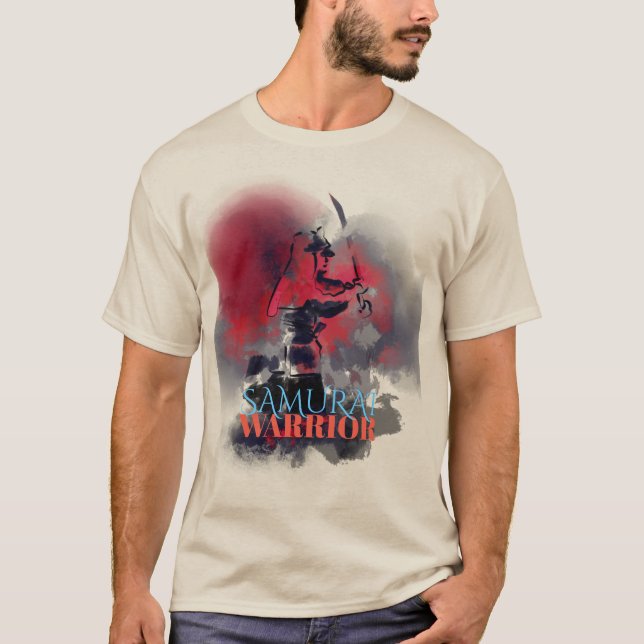 T-shirt Illustration de guerrier samouraï (Devant)