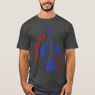 T-shirt Illustration de guitare amusante Guitaristes rétro