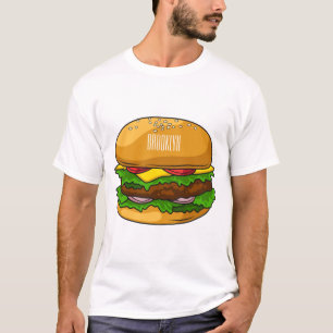 T-shirt Illustration de Hamburger