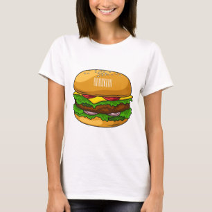T-shirt Illustration de Hamburger