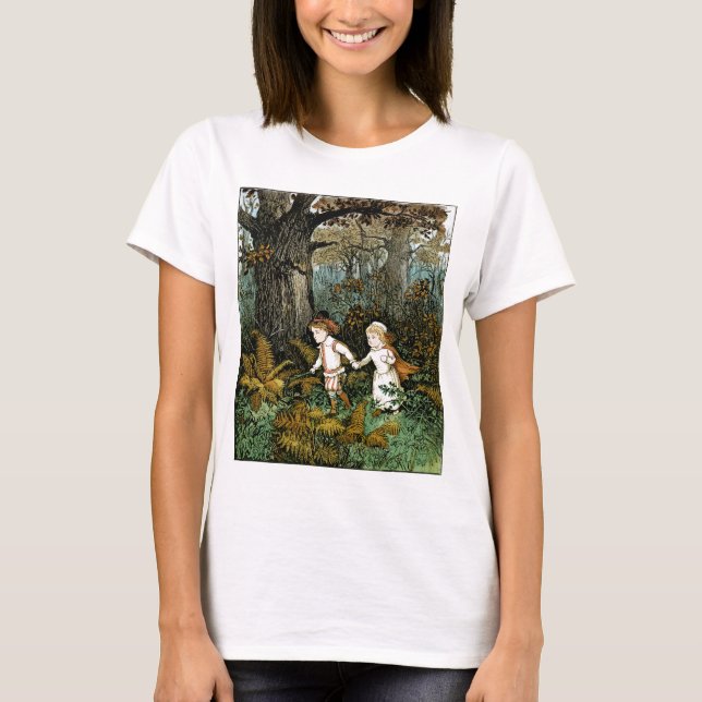 T-shirt Illustration de Hansel et de Gretel (Devant)