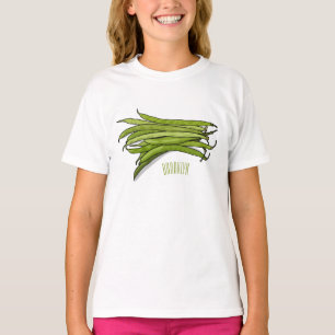 T-shirt Illustration de haricots verts