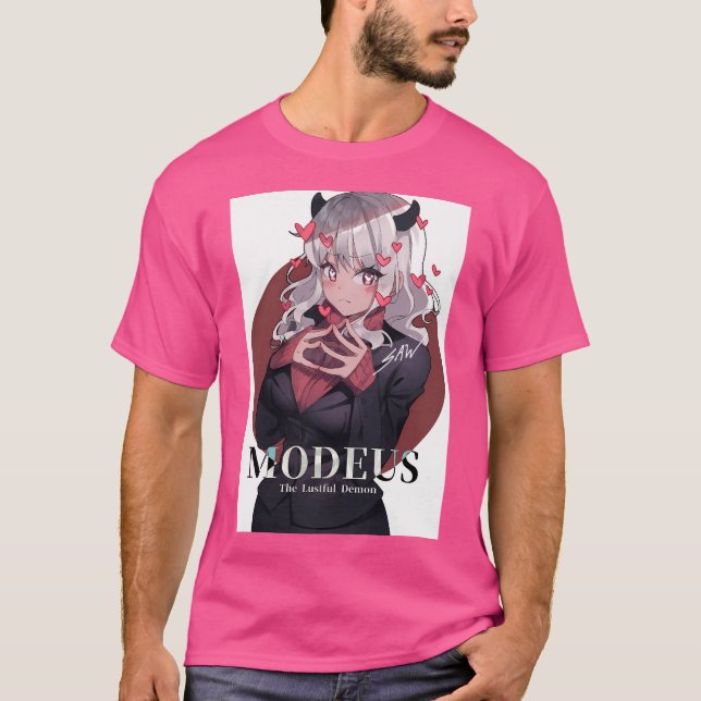 T-shirt Illustration de Helltaker Modeus Fanart Anime (Devant)