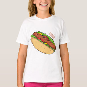 T-shirt Illustration de Hot dog