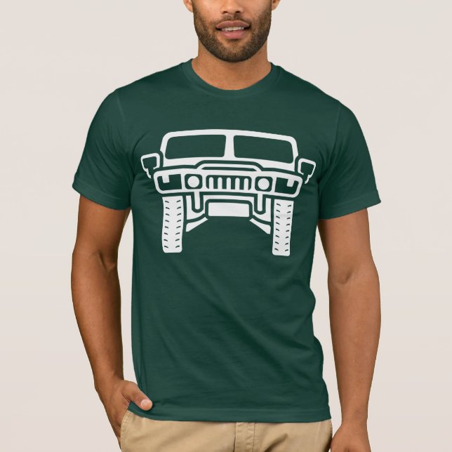 T-shirt Illustration de Hummer/Humvee (Devant)