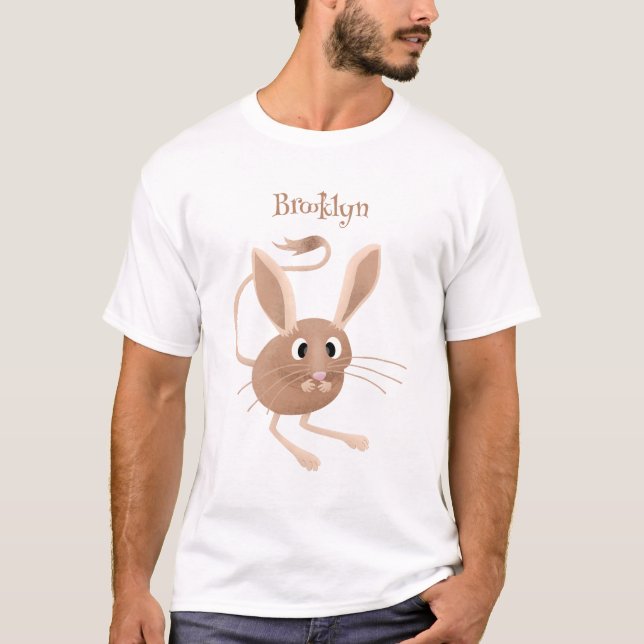 T-shirt Illustration de jerboa aux longues oreilles (Devant)