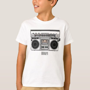 T-shirt Illustration de la bande dessinée radio