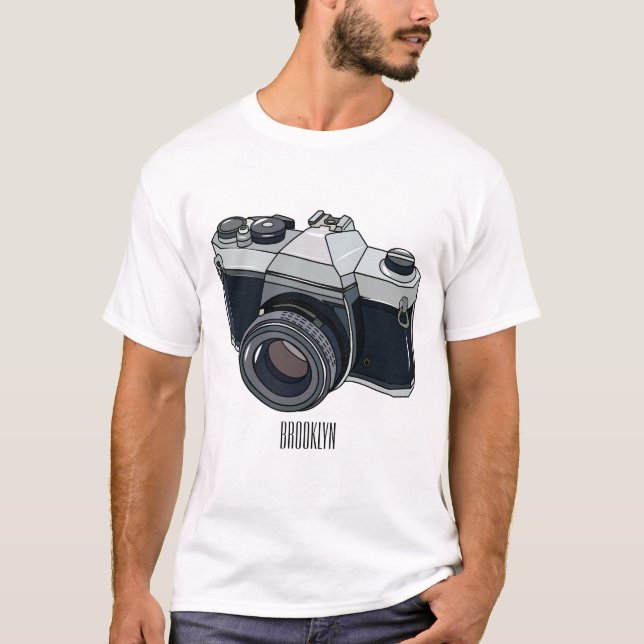 T-shirt Illustration de la caméra (Devant)