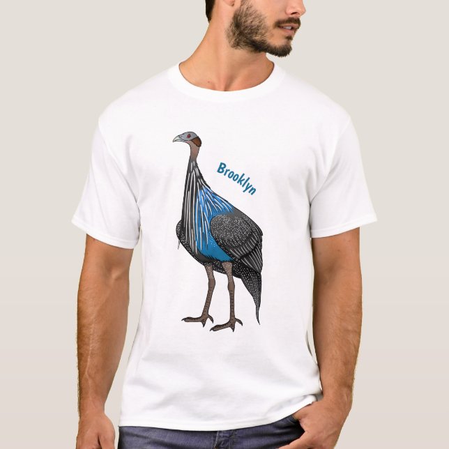 T-shirt Illustration de la caricature de la vautour (Devant)