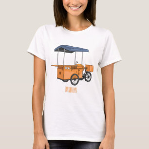 T-shirt Illustration de la carotte de vélo