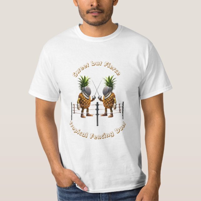 T-shirt Illustration de la clôture de l'ananas (Devant)